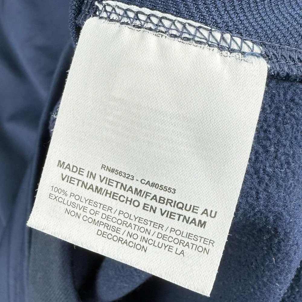 Nike Golf Tour Performance 1/4 Zip Woodland Country Club Size L Navy Therma Fit